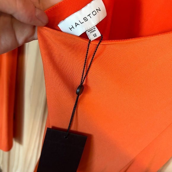 Halston Kayleigh Sheath Dress - Orangeade - Size 12 - Picture 7 of 7